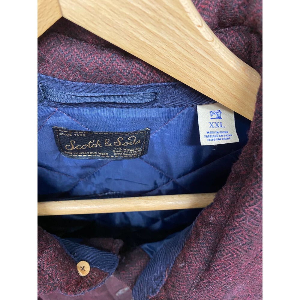 Scotch & Soda Classic Wool Quilted Men XXL Vintage Jacket